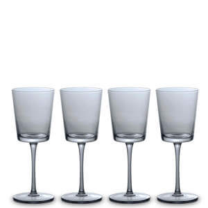 Simply Home Set of 4 Grey Wine Glasses